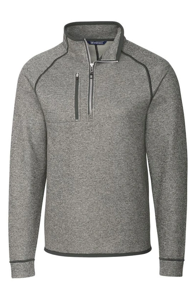 Cutter & Buck Men's Big And Tall Mainsail Half Zip Sweater In Gray