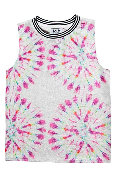 Mia New York Kids' Starburst Sparkle Tank Top In White