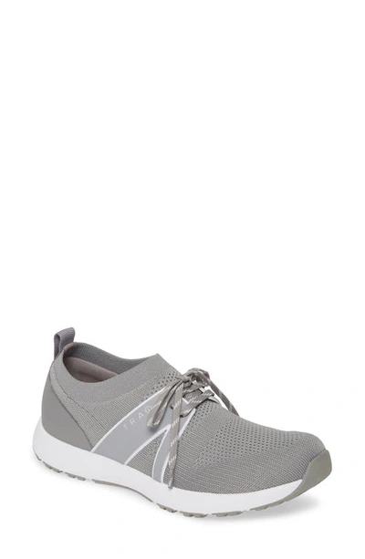 Traq By Alegria Alegria Qool Water Resistant Knit Sneaker In Grey