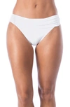 La Blanca Linea Shirred Band Bikini Bottom In Nocolor