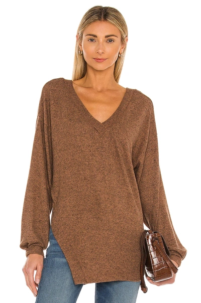 Lovers & Friends Horace Top In Deep Taupe