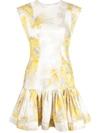 Zimmermann Women's Wild Botanica Flounce Dress In White/yellow