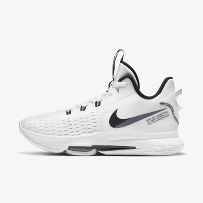 Nike Lebron Witness 5 Basketball Shoes In White,black