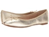 Sam Edelman Felicia Leather Ballet Flats In Gold