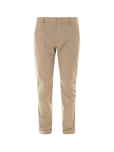 Dondup Cotton Trouser In Beige