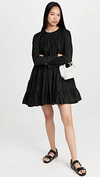 Merlette Soliman Embroidered Tunic Dress In Black