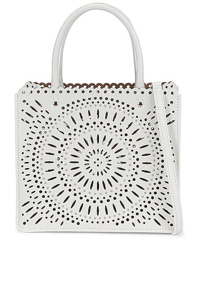 Alaïa Women's Garance Perforated Leather Tote In White