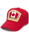 Dsquared2 Adjustable Men's Cotton Hat Baseball Cap Canada Patch Baseball Cap In Red