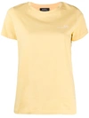 Apc Finished-edge Cotton T-shirt In Yellow