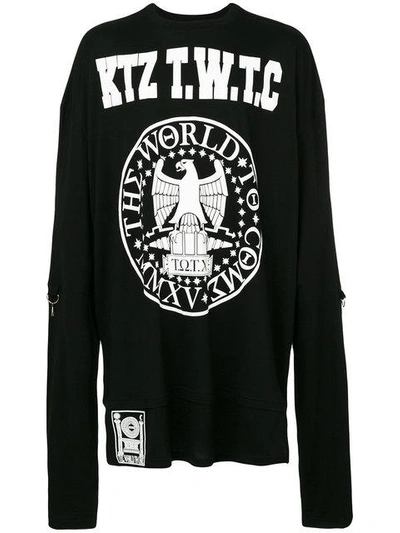 Ktz - Logo Patch Embroidered Top