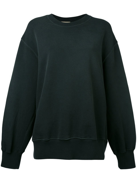 Yeezy - Round Neck Sweatshirt In Black | ModeSens