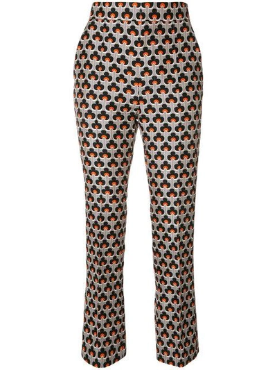 Marni Portrait Print Trousers In Cementarancio