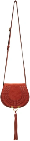 Chloé Red Suede Small Marcie Bag