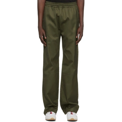 Moncler Genius 2 Moncler 1952 Gabardine Lounge Pants In Green