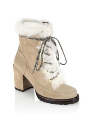 stuart weitzman boots with fur