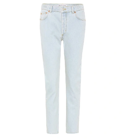 Balenciaga Cropped Jeans In Blue