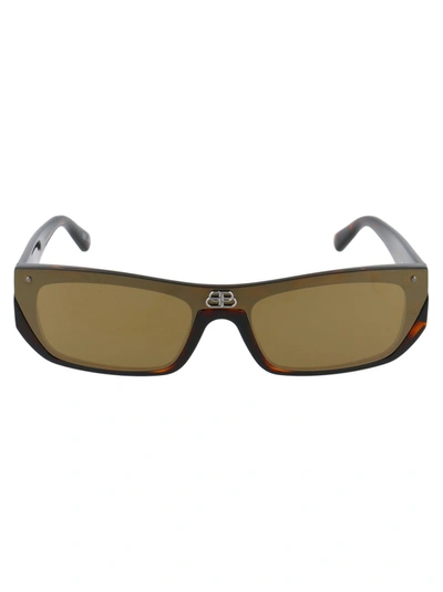 Balenciaga Tortoiseshell Injection Sunglasses In Brown