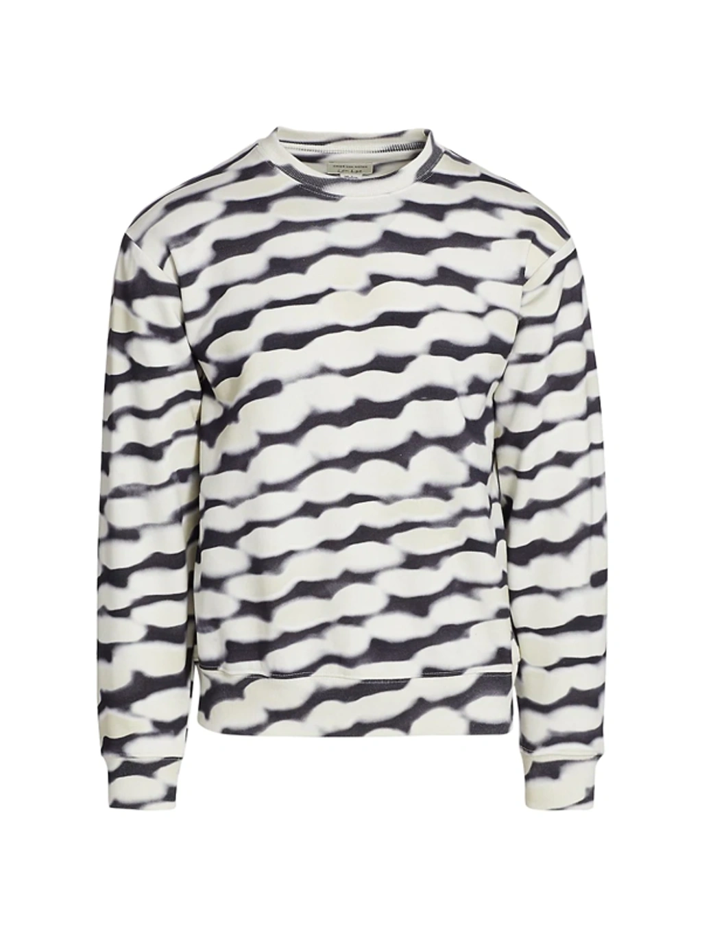 Dries Van Noten Haffel Abstract Wave Long-sleeve Sweatshirt In