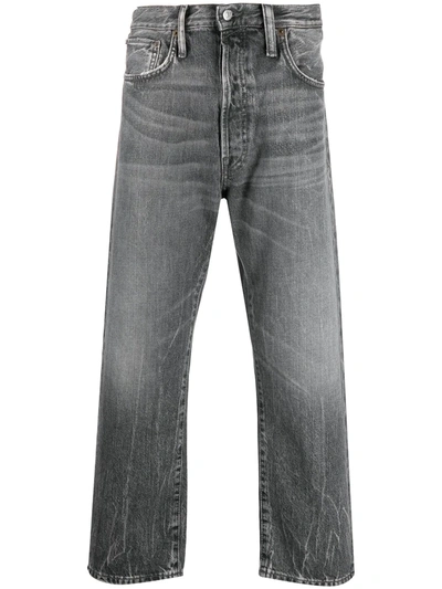 Acne Studios Washed Out Loose Fit Jeans In Grey | ModeSens