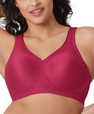 Glamorise Women's Plus Size Magic Lift Seamless Sport Bra 1006 In Ruby Red