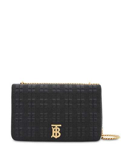 Burberry Extra Large Quilted Lambskin Lola Bag In Black