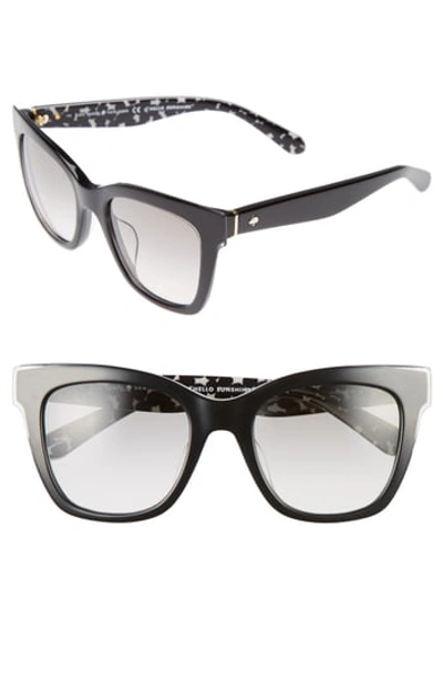Kate Spade Emmylou 51mm Sunglasses - Black/ Cream/ Transparent
