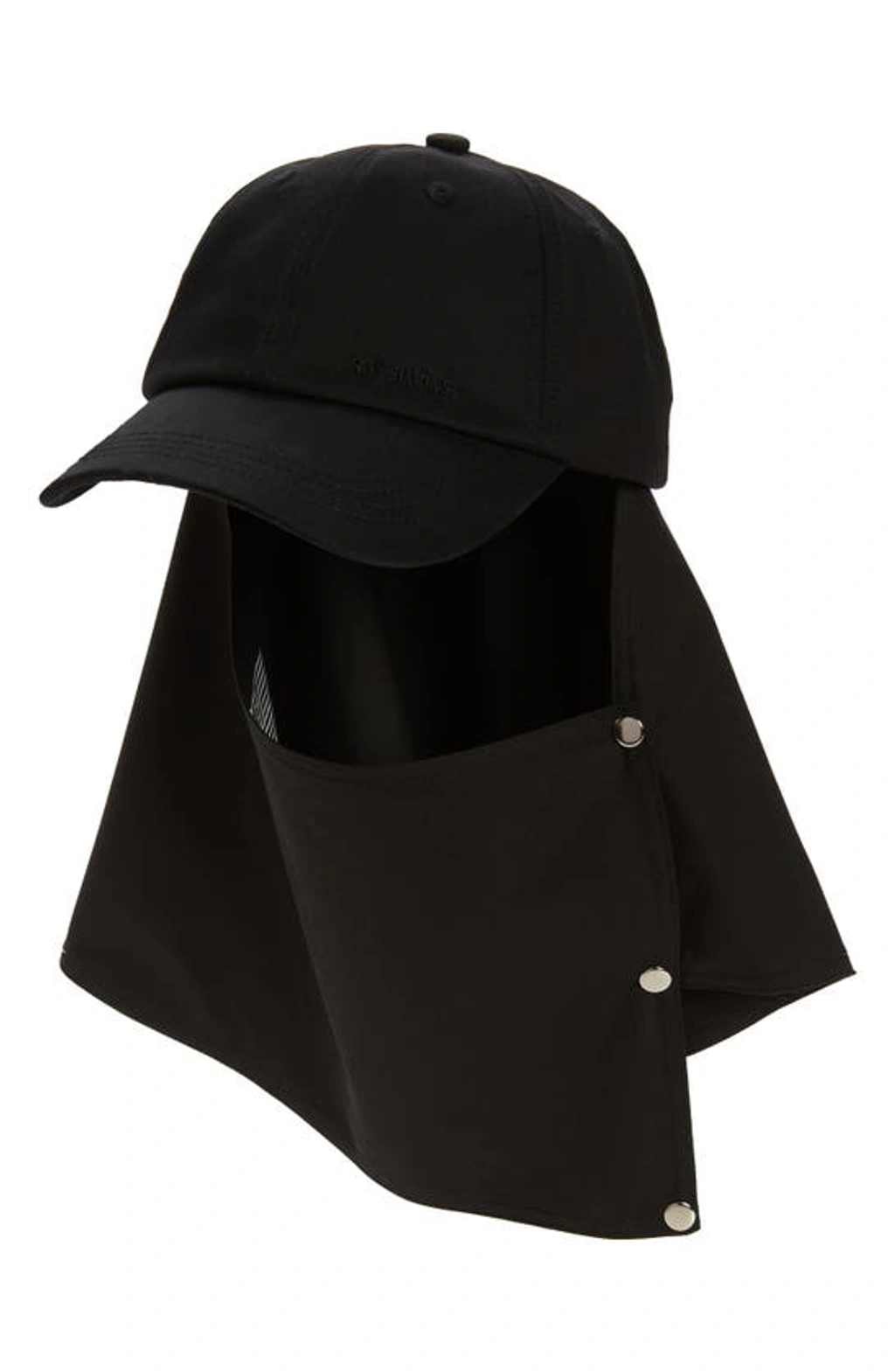 Raf Simons Archive Redux Ss '18 Cap With Removable Flap In Black
