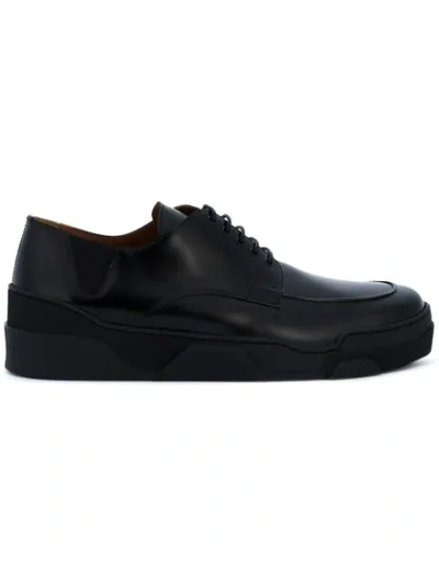 Givenchy Tyson Raised-sole Leather Derby Shoes In Black