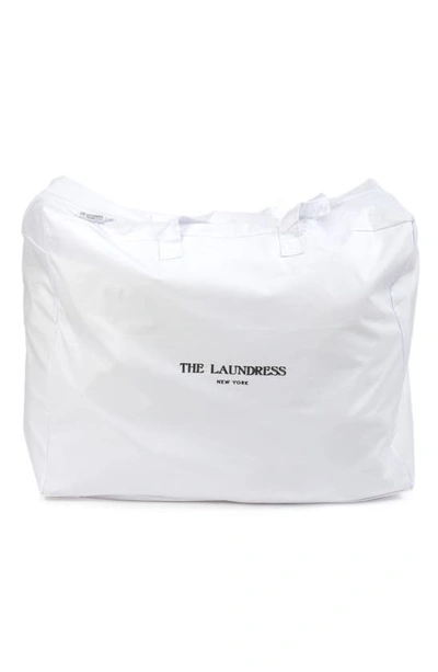 The Laundress Large Zip Laundry Bag In White