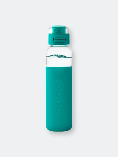 Soma 17-ounce Sport Cap Glass Bottle In Blue