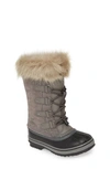 Sorel Kids' 'joan Of Arctic' Boot In Quarry Grey Multi