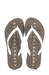 Asportuguesas By Fly London Base Flip Flop In Black/ White Rubber