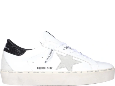 Golden Goose Hi Star Shoes In White