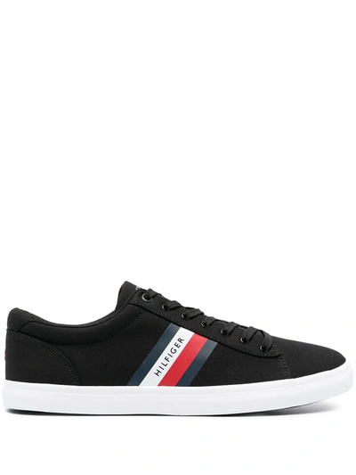 Tommy Hilfiger Essential Sneakers With Side Stripe In Black | ModeSens