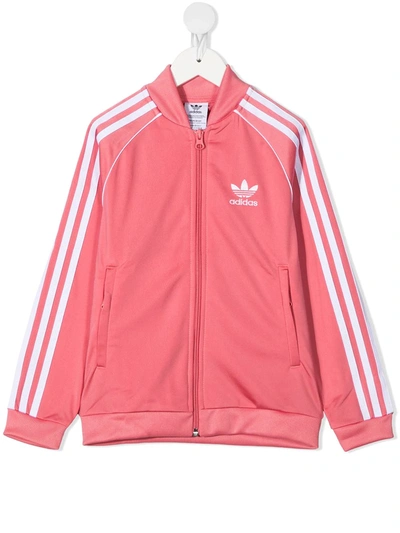 Adidas Originals Teen Adicolor Sst Track Top In Pink