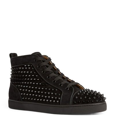 Christian Louboutin Louis Orlato Suede High-top Sneakers