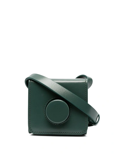 Lemaire Button-embellished Mini Bag In Green