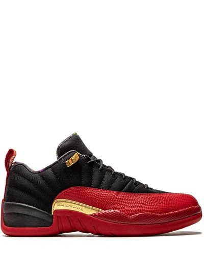 Jordan Air  12 Retro Low Se "super Bowl Lv" Trainers In Black/red/gold