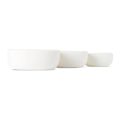 Tina Frey Designs White Nested Trio Bowls Set