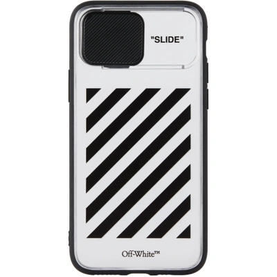 Off-white Black Quote Diag Iphone 11 Pro Case In White