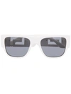 Versace Men's Greca Oversized Square Acetate Sunglasses In White