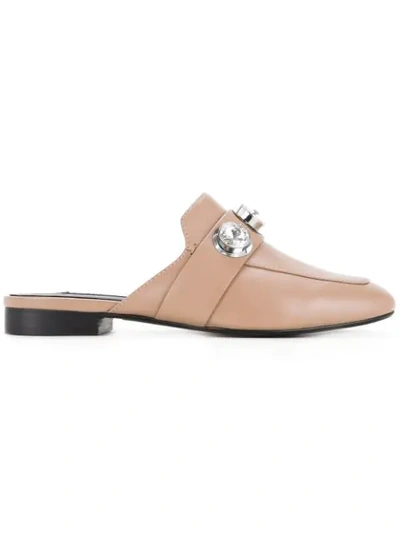 Senso Rio Embellished Loafer Mules In Cashmere Brown