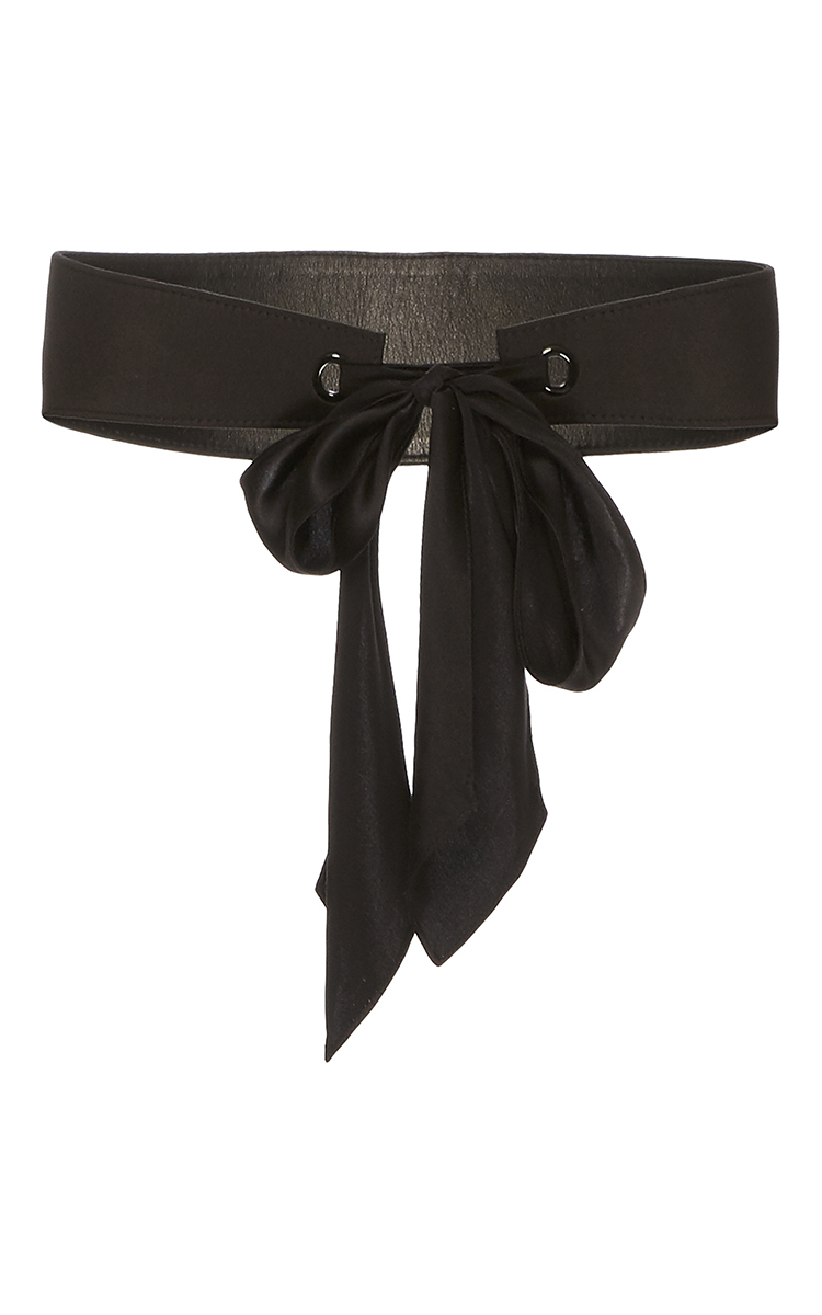 Monique Lhuillier High Waisted Belt With Silk Tie | ModeSens