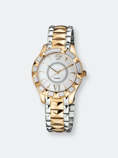 Gevril Venice Two-tone Diamond Bracelet Watch, 39mm In Gold