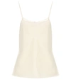 The Row Biggins Low Neckline Camisole Top In White