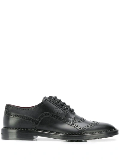 Dolce & Gabbana Formal Leather Brogues In Black