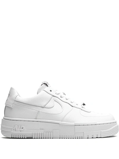 Nike Air Force 1 Pixel Sneakers In Summit White And Photon Dust In White/black/sail