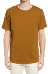 Scotch & Soda Organic Jersey T-shirt In Brown
