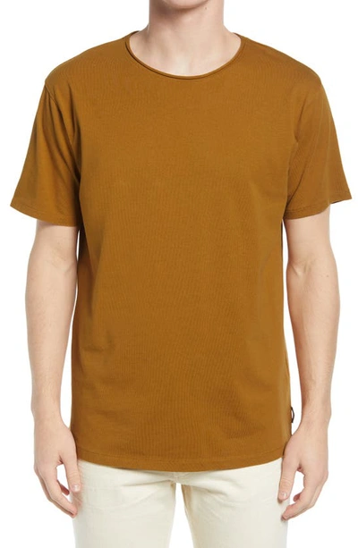 Scotch & Soda Organic Jersey T-shirt In Brown