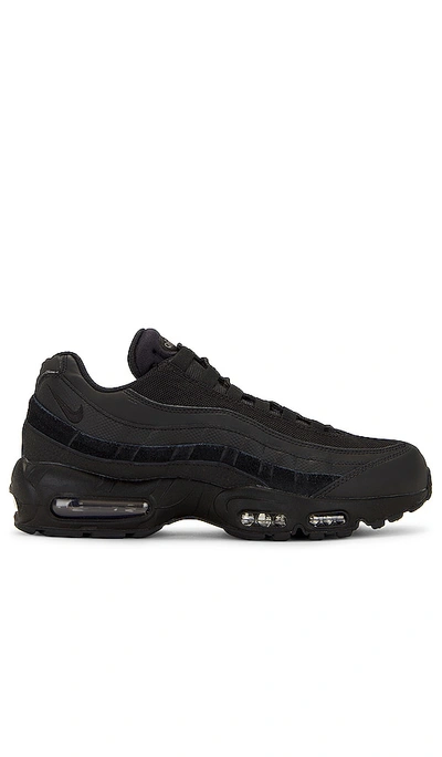 Nike Black Air Max 95 Essential Trainers In Black / Black / Black